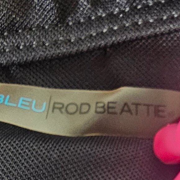 BLEU Rod Beattie Summer Plunge Halter One Piece Swimsuit Black/White Sz 4 - Picture 4 of 5